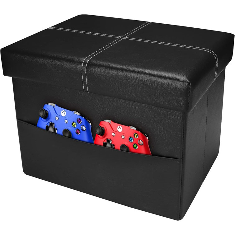 Folding discount storage footstool